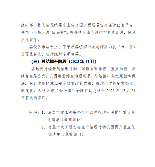 福建省住房和城乡建设厅：关于印发《福建省房屋市政工程安全生产治理专项行动巩固提升实施方案》的通知