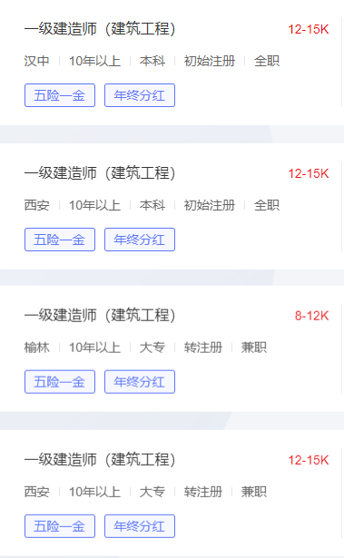陕西省一级建造师的收入多少