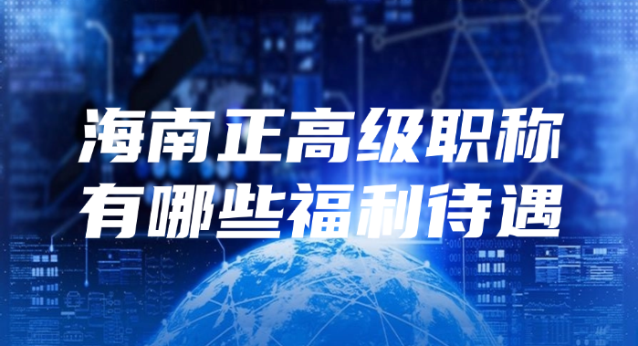 海南正高级职称有哪些福利待遇?